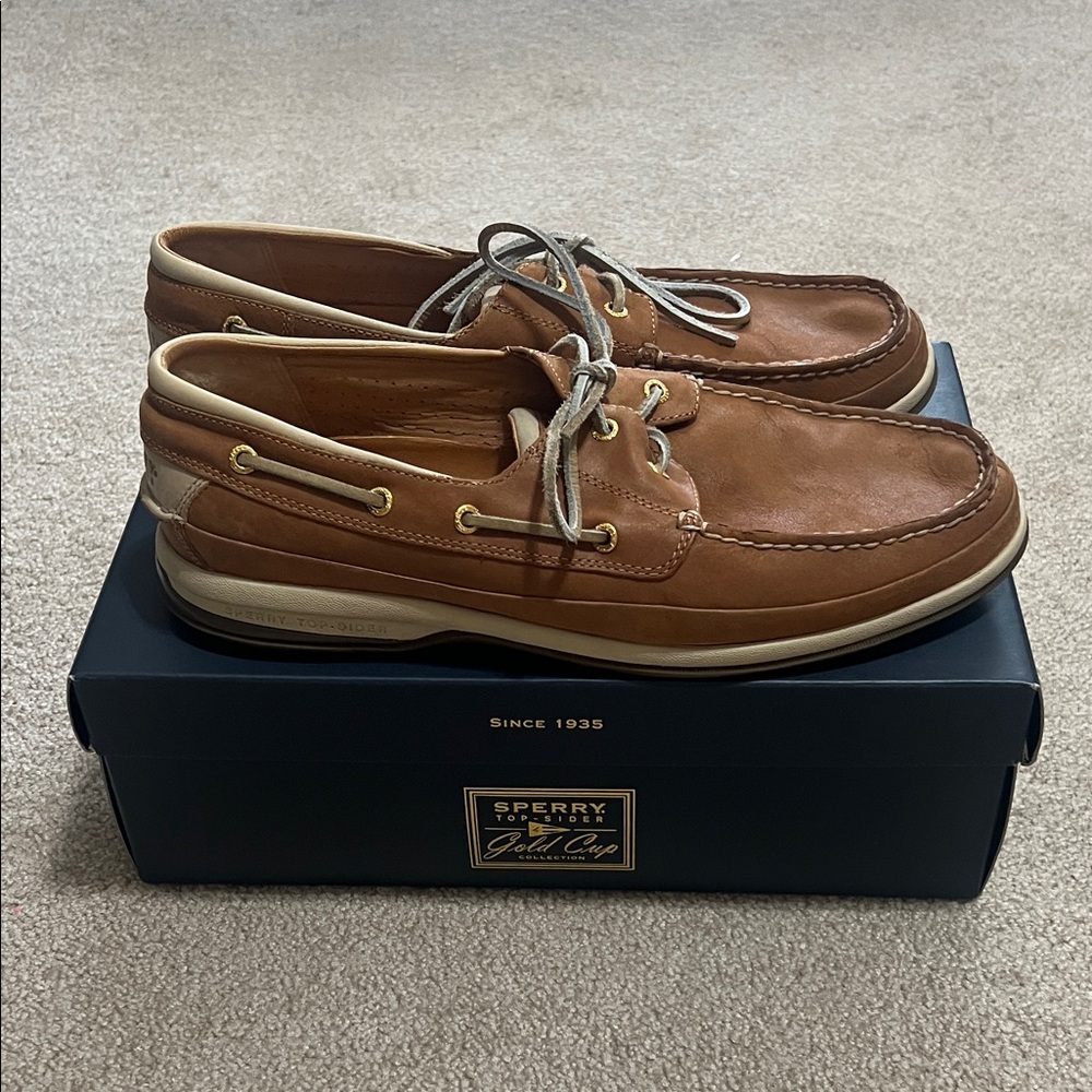 Men’s Sperry Gold Boat Collection Tan Leather Boat Shoe